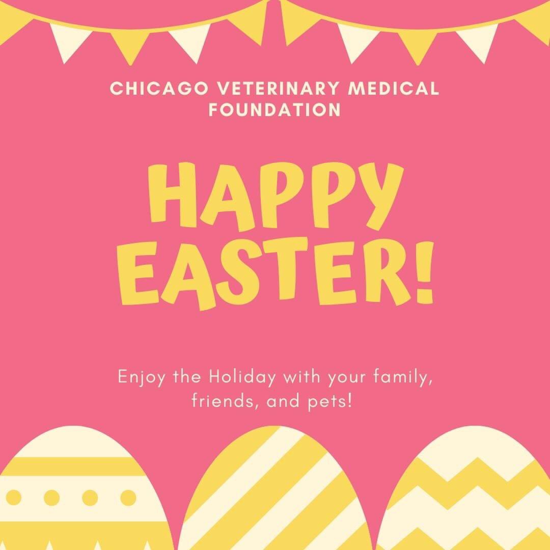Wishing a Happy Easter to our Veterinary Colleagues and Chicagoland pet owners.

#Easter #Chicago #veterinary #vetmed #charity #dogs #cats