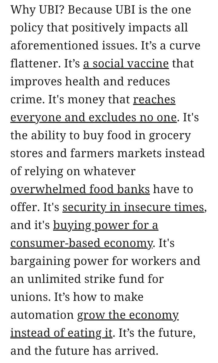 scottsantens's tweet photo. I really hope the Pope's support for universal basic income shakes something loose in the hearts and minds of those who consider themselves to be Christians, especially in the US. We already need UBI, but what's coming demands it. #PopeForUBI

https://t.co/klkrbeGfcr https://t.co/1zq86gQ0RK