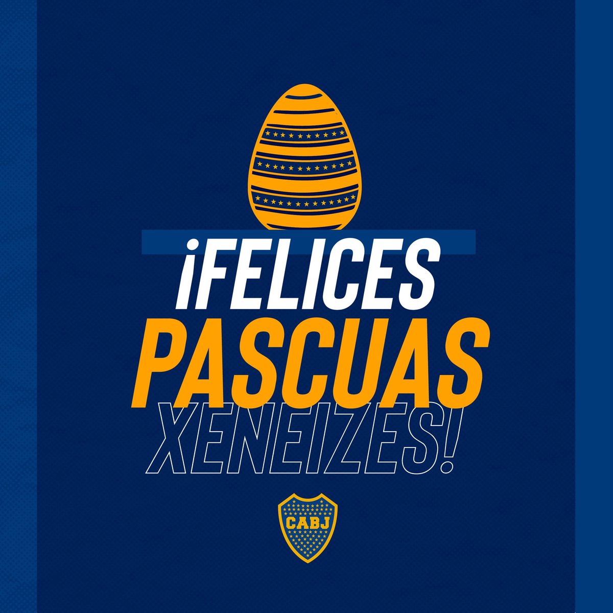 futbolbosteros's tweet photo. ¡Felices pascuas amigos de fútbol Bostero! 🥚⚽️💙💛💙 https://t.co/W26VM4e8ZU