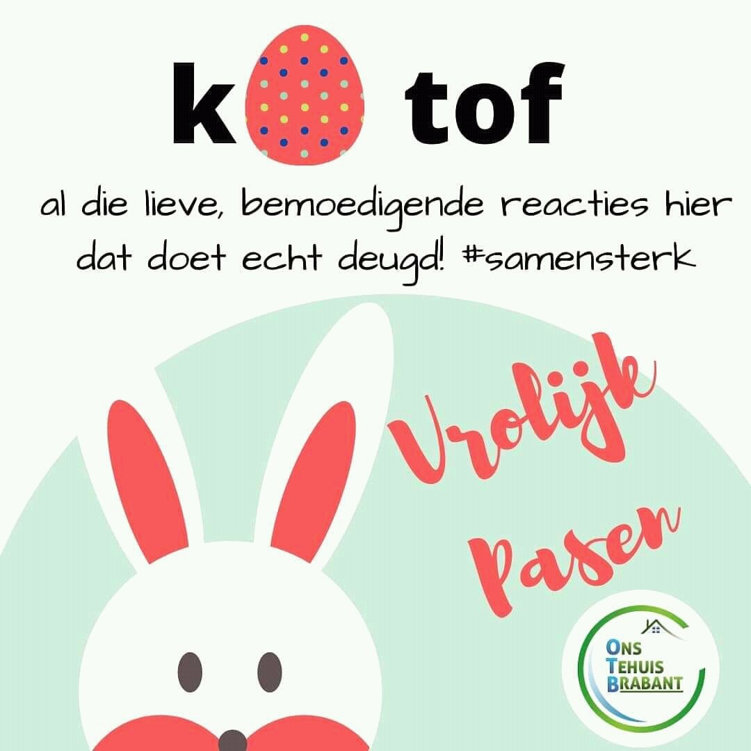 tweets_otb's tweet photo. Vrolijk Pasen 🐰 en dank je wel om ons zo gesteund en geliefd 💚 te doen voelen. Jullie zijn geweldig. #samensterk #COVID2019 https://t.co/Giio01lWjo