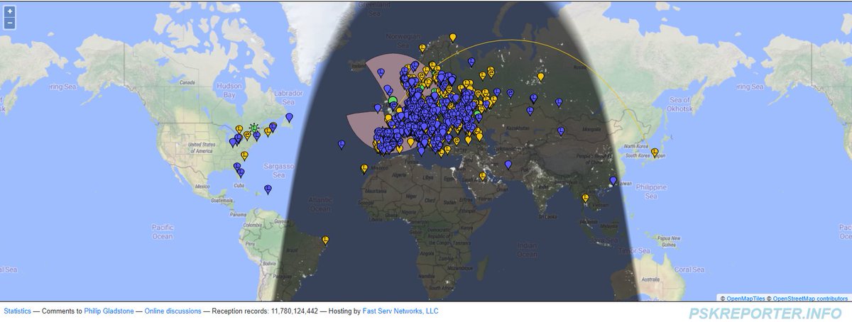 rocketron101's tweet image. Japan, Hong Kong, Thailand &amp;amp; Brazil added t my long range FT8 decodes today.

Quite pleased with this. On 20, 30 &amp;amp; 40 m bands.

(Indoors) MLA-30 + RSP1a &amp;amp; WSJT-X

#MLA30 #FT8 #HF #RSP1a