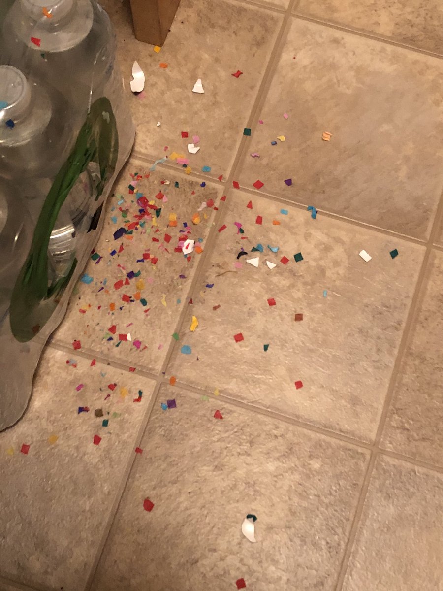 Confetti eggs didn’t go as planned #EasterInQuarantine