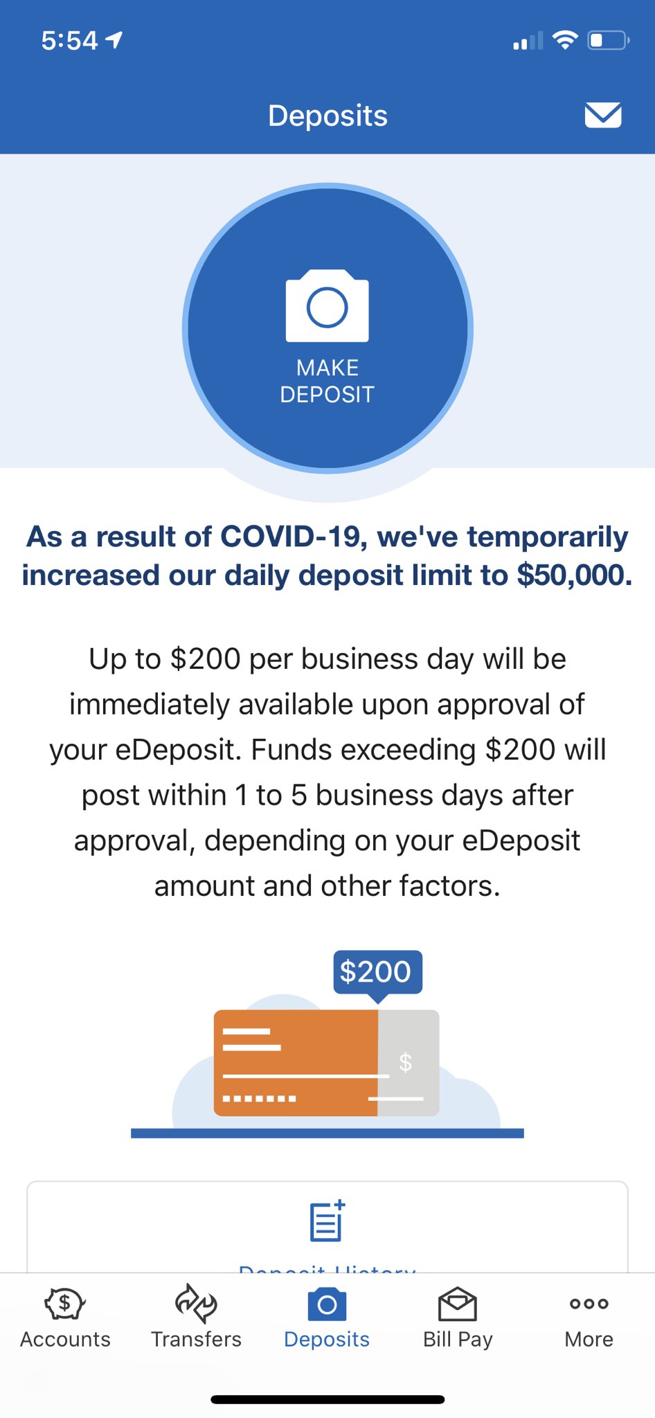 Mobile 2024 deposit limit