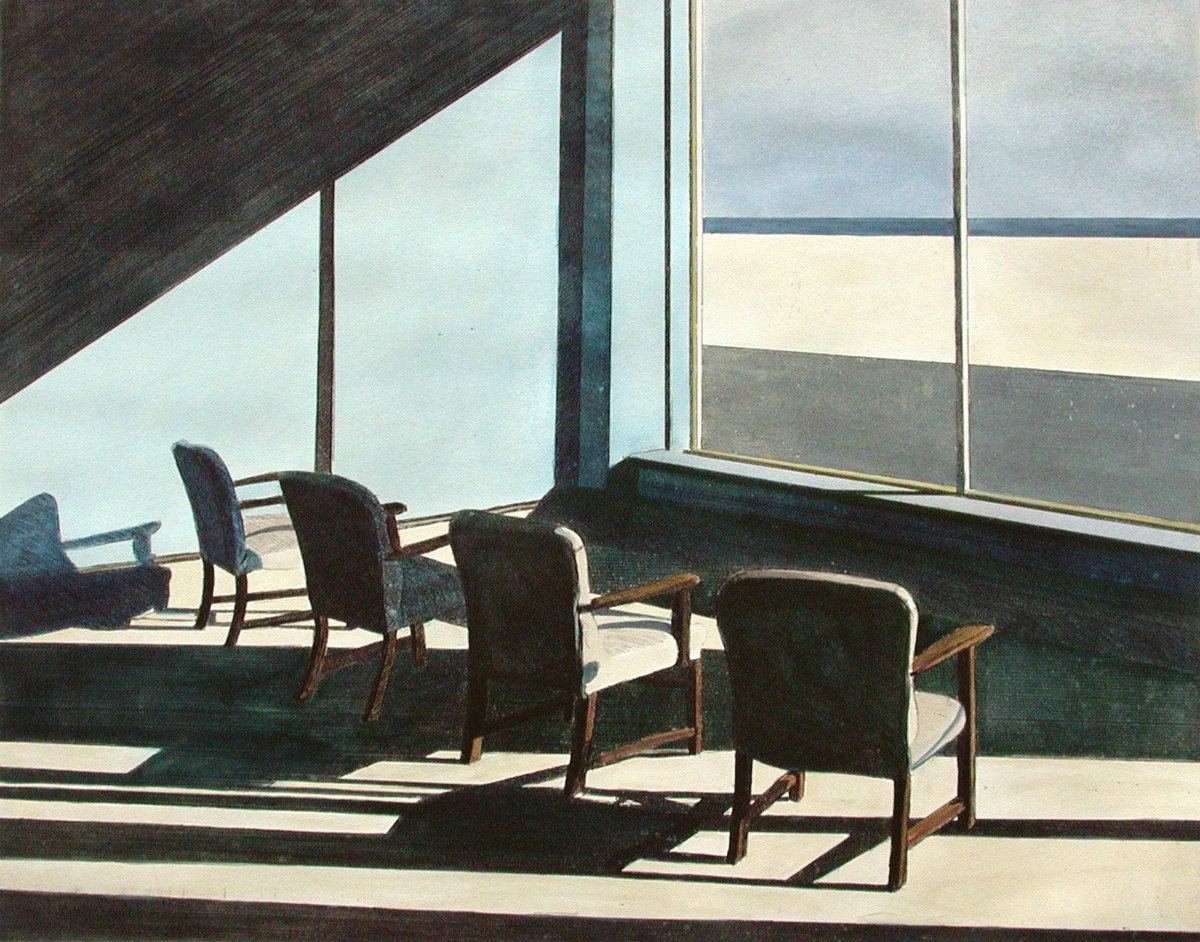 AnneMortier1's tweet photo. Empty spaces - Paintings by John Register https://t.co/e6f4Vcf3fq