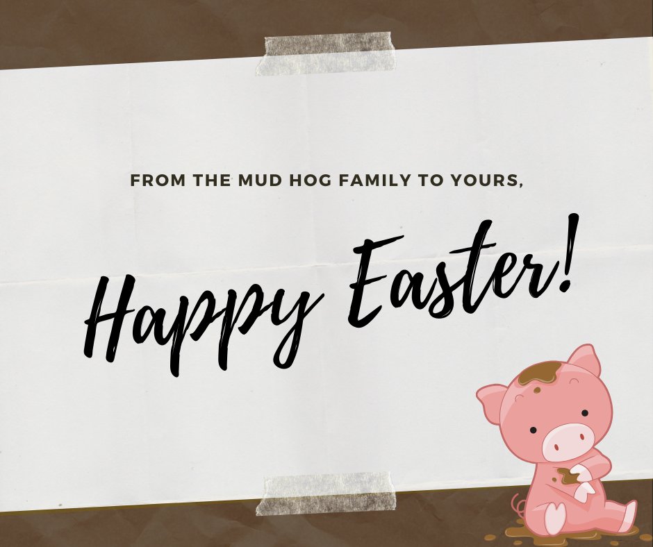 LegendaryMudHog's tweet photo. Wishing everyone a safe, bountiful Easter from our family to yours! 🐖 https://t.co/RVbdByDvzD