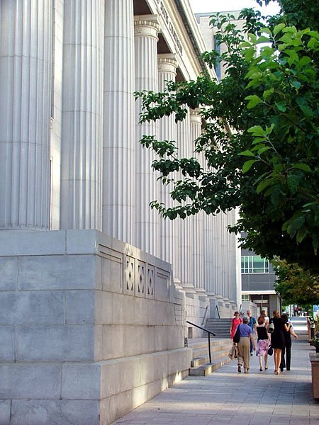 The Frank E. Moss Courthouse. It's a great example of Classical Revival. It was originally built as the Salt Lake Post Office. There is now a new federal courthouse.