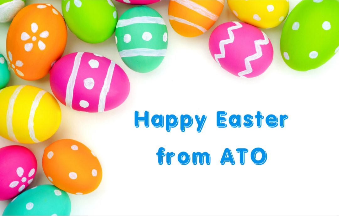ATO wishes everyone a Happy Easter! 🐰