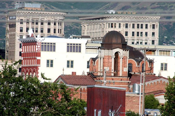 The Holy Trinity Cathedral in downtown - home to the Greek Orthodox Church. It's a beaut and the oldest such cathedral west of the Mississippi to the Pacific Coast. This area used to be known as Salt Lake's Greektown.