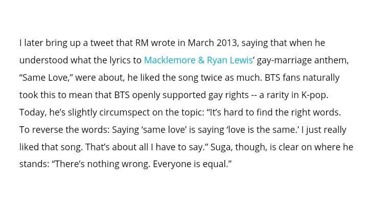 Yoongi again spitting facts that everyone is equal.