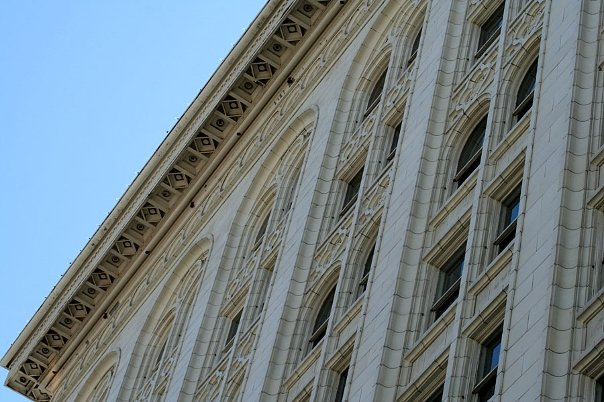 The Kearns Building. The classical style was actually lifted from famous architect Louis Sullivan, the father of the skyscraper. But it was actually designed by John Parkinson & George Bergstrom. It was built in 1911 and named after Thomas Kearns, a former Utah senator.