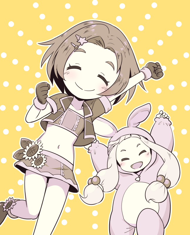 市原仁奈 ,龍崎薫 「今日も一日 」|やまたつおのイラスト