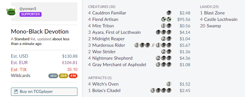 Deck 41 Mono-B Devotion https://scryfall.com/@yoman5/d...