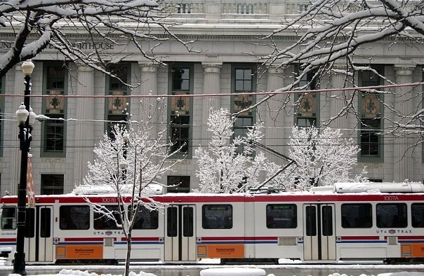 The Frank E. Moss Courthouse. It's a great example of Classical Revival. It was originally built as the Salt Lake Post Office. There is now a new federal courthouse.