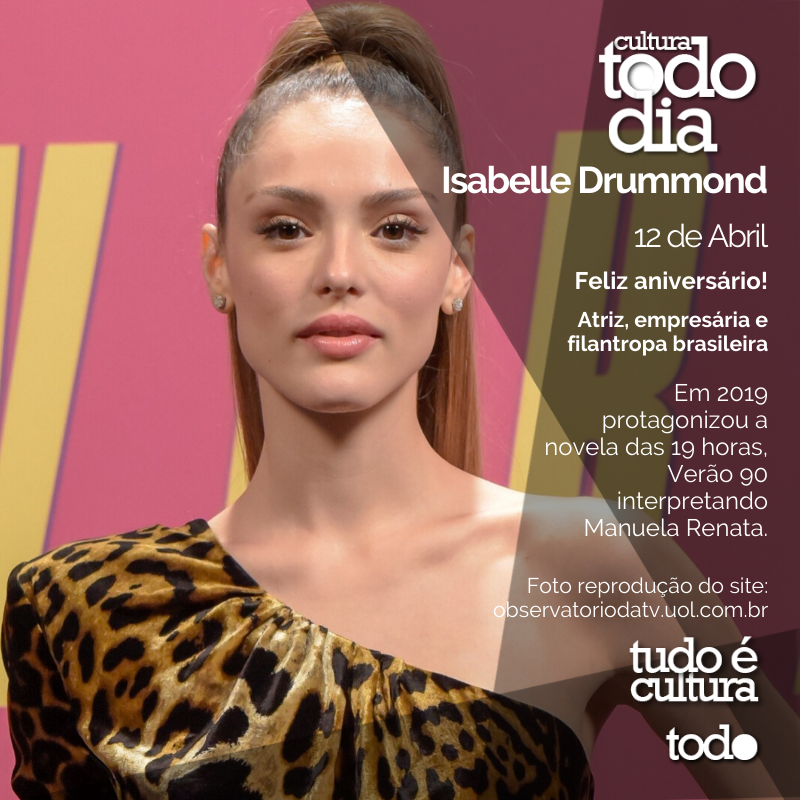 cultura_tudo's tweet photo. Isabelle Drummond
12 de Abril
Feliz aniversário!
Atriz, empresária e filantropa brasileira
Foto reprodução do site:
https://t.co/6VBNSryJGV
#cultura #todocultura #tudoecultura #culturatododia #atriz #empresaria #filantropa #isabelledrummond https://t.co/DY6FCSDdLH
