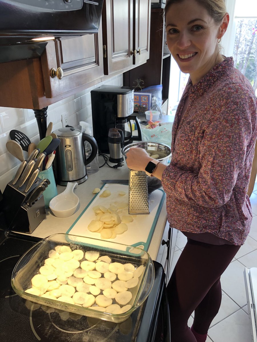 This is tearing my family apart. My Ontario-raised wife says she’s making scalloped (rhymes with gallop) potatoes. I say she’s making scalloped (rhymes with call-up) potatoes. She doesn’t realize how wrong she is. #HappyEaster