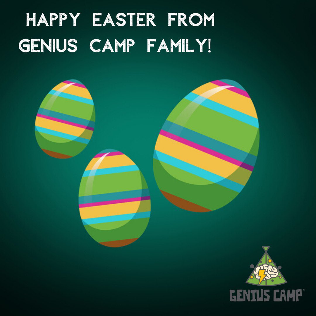 GeniusCamp_ca's tweet photo. Happy Easter🥚 
#geniuscamp #stem #virtualstemcamp #stayhome https://t.co/RaSND3RiH6