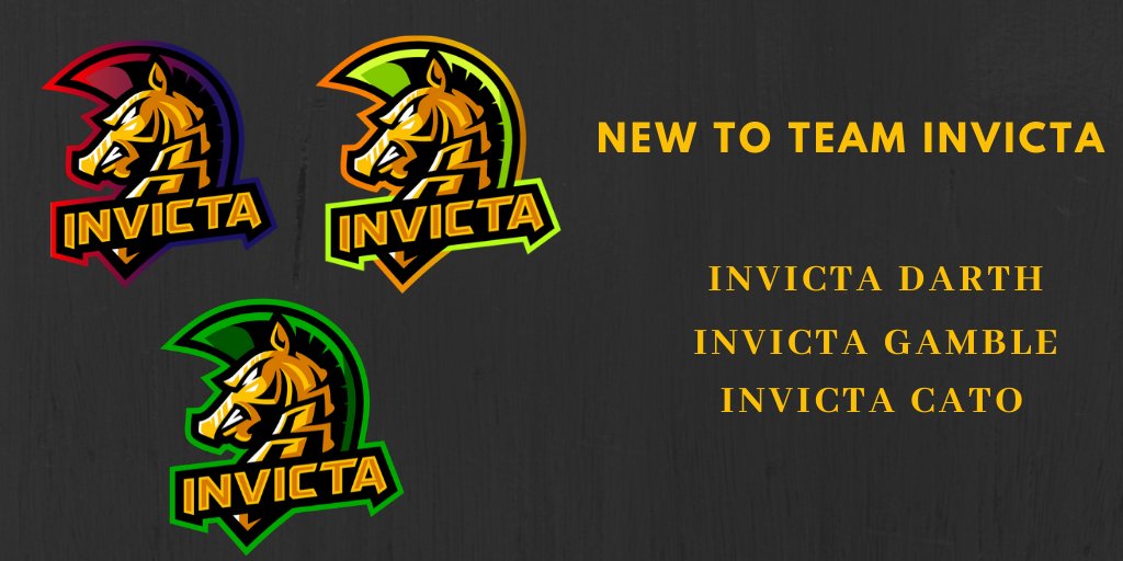 TeamInvictaa's tweet image. So with some technical difficulties yesterday here it is! 3 new additional members to Team Invicta roster! Names below are from left to right please welcome the new members to our talented roster of comp players! 🔥😎