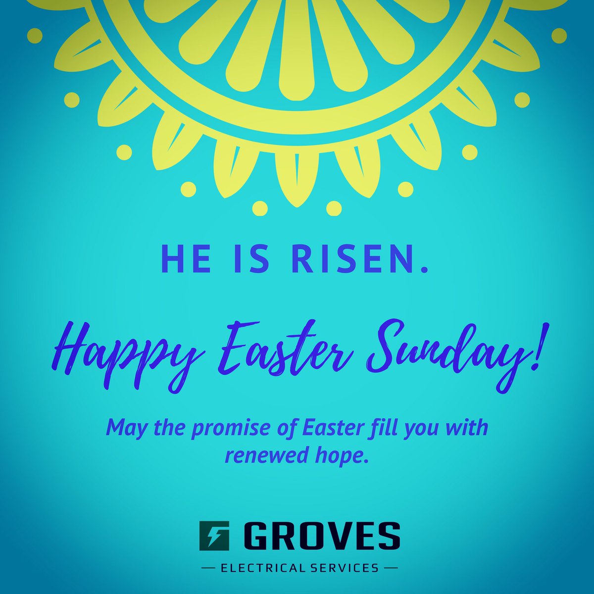 GrovesConst's tweet image. #HappyEaster2020 to our #Grovesfamily, #businesspartners #friends &amp;amp; #family!