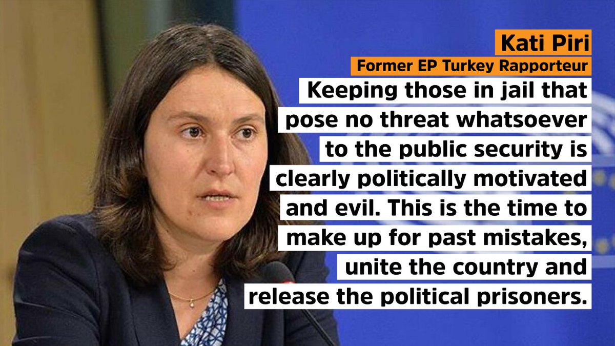Thousands of political prisoners including women, journalists, teachers, judges, officers, public servants, everyone who detained as part of July 15 witch-hunt are in grave danger of #COVID19  #COVID19InTurkeysPrisons
