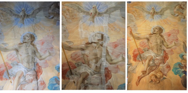 aarroyoi's tweet photo. Resurrección. Pinturas murales ubicadas en el camarín de Nuestro Padre Jesús de Orihuela. #conservacion #restauracion https://t.co/0R5dudweFf