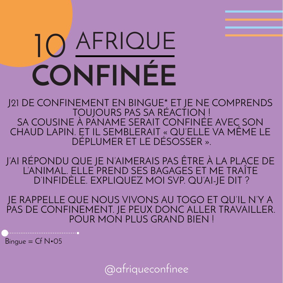 afriqueconfinee's tweet photo. ⛔️⛔️
Association des voleuses de maris. Bonjour ! 
L’un des membres, votre sœur a plié bagages.
Le lapin n’est plus à déplumer. 
#confinement
#confinementbae
#TuAsCrie
#IciDansNosOreilles
#TuAsDonne
#Goumin
#ACertainesPersonnes
🤨
#MaintenantTuPliesBagages
#PourAllerOu https://t.co/gBWE5Titnt