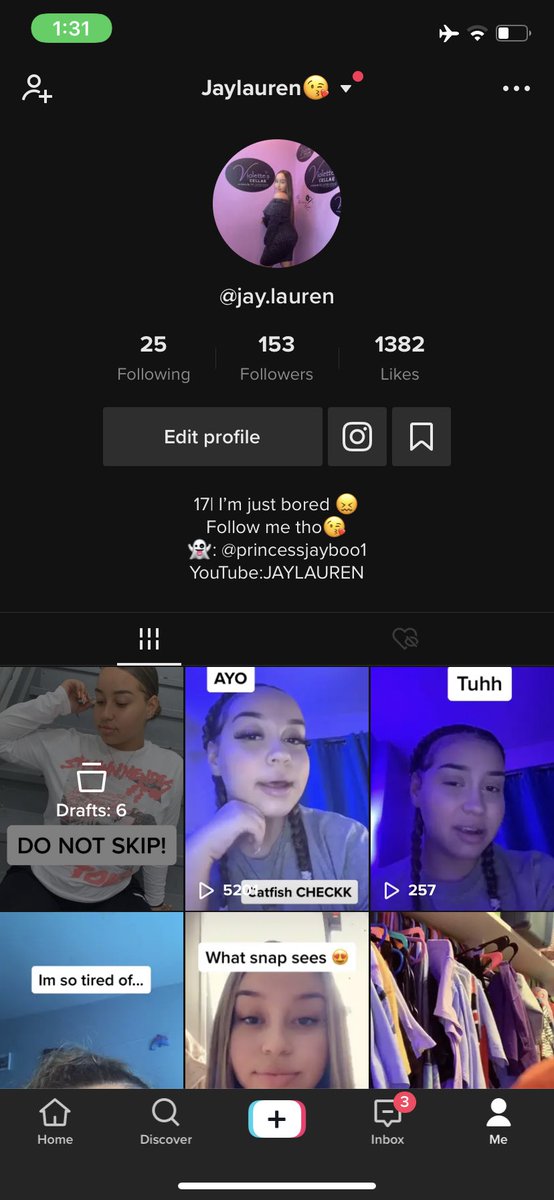 Jayda2332's tweet photo. Follow my tik tok y’all https://t.co/k96kyqlLY5