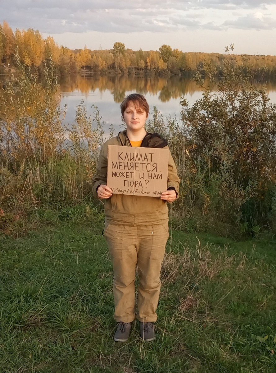 FffNovosibirsk's tweet photo. Masha is eco-activist from Novosibirsk  

#FridaysForFuture 
#actnow https://t.co/h4NfcrkTF6