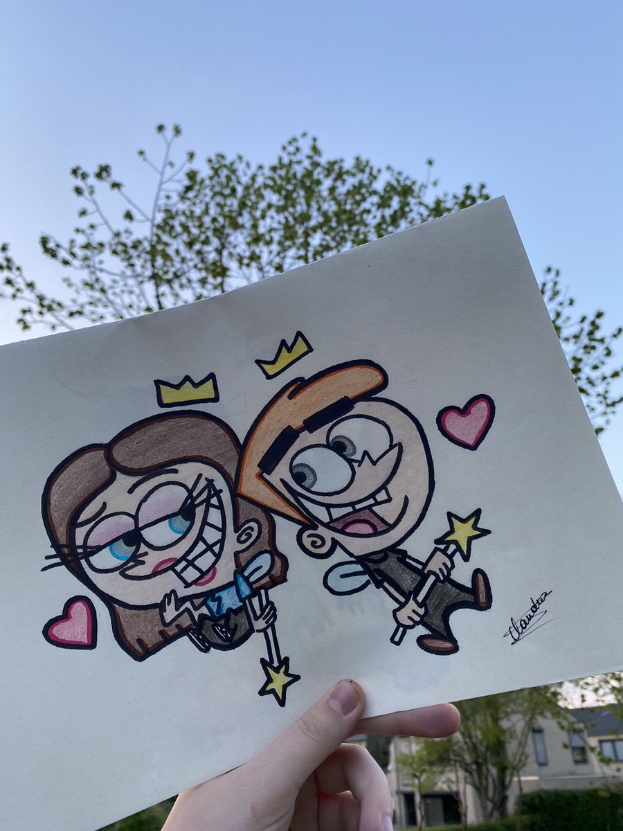 1980sjulia's tweet photo. Julia and JP as Cosmo &amp; Wanda https://t.co/Zl1P09k60V