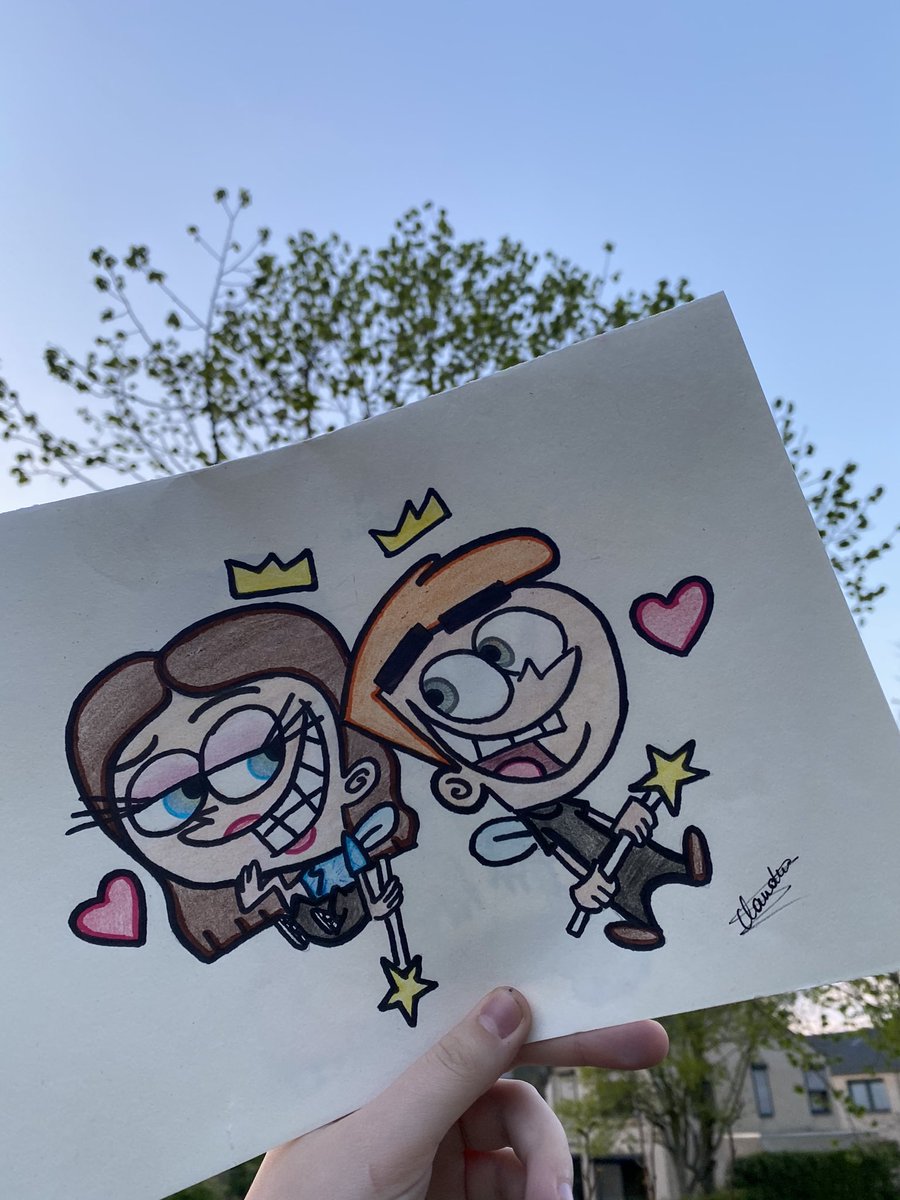 1980sjulia's tweet photo. Julia and JP as Cosmo &amp; Wanda https://t.co/Zl1P09k60V