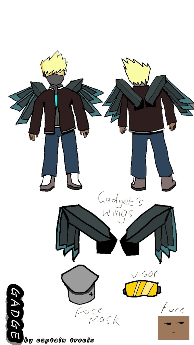 Captain_tronix's tweet image. #RobloxRthroContest
Hi my name is captain tronix
This is Gadget a character from my comic Ninja Jake
He is an assassin from a group called the gifted he was gifted with cybernetic implants
My roblox account link
web.roblox.com/users/12191886…
 a left is a concept sketch for my comic