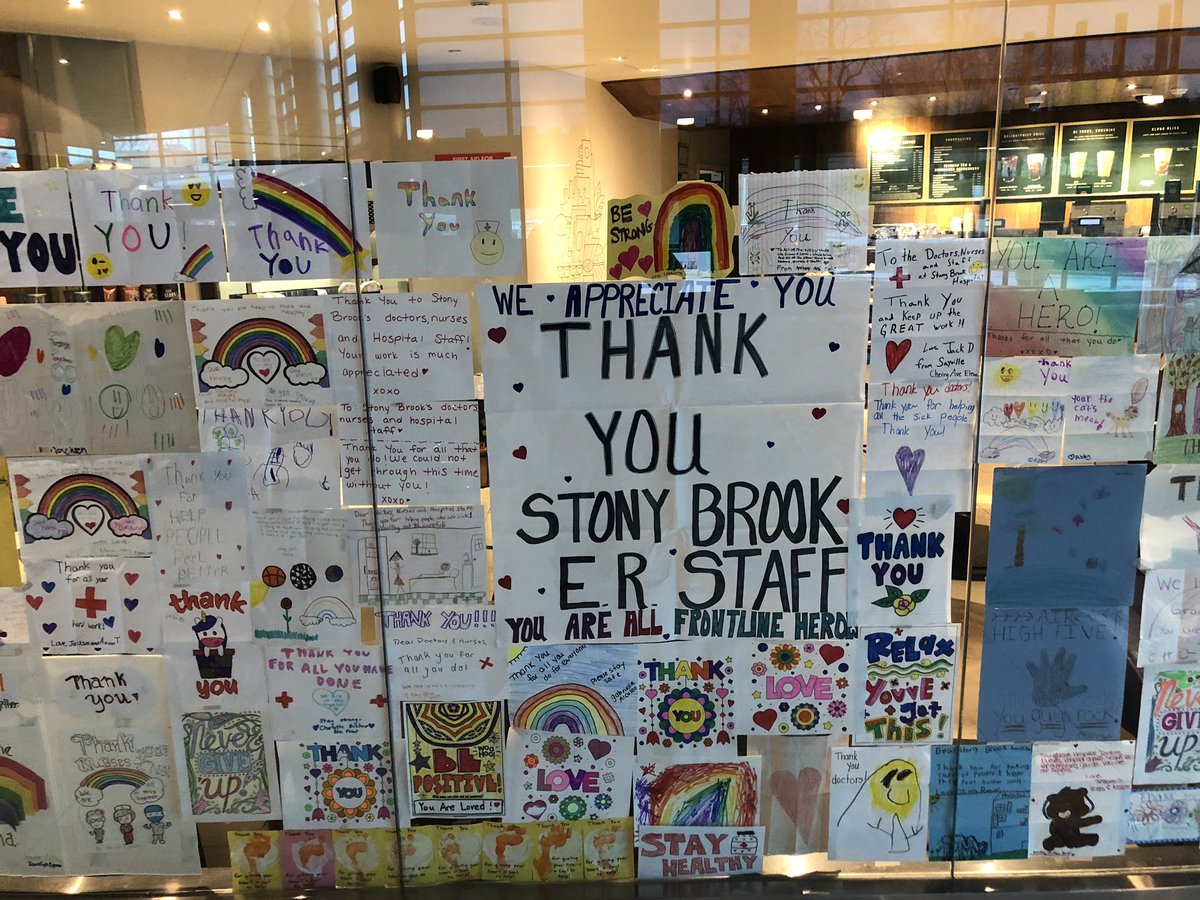 Apostolos Tassiopoulos (@apostolostassi1) on Twitter photo The impressive outpouring of support from our community displayed at the hospital entrance <a href="/StonyBrookMed/">Stony Brook Medicine</a> The impressive outpouring of support from our community displayed at the hospital entrance <a href="/StonyBrookMed/">Stony Brook Medicine</a>