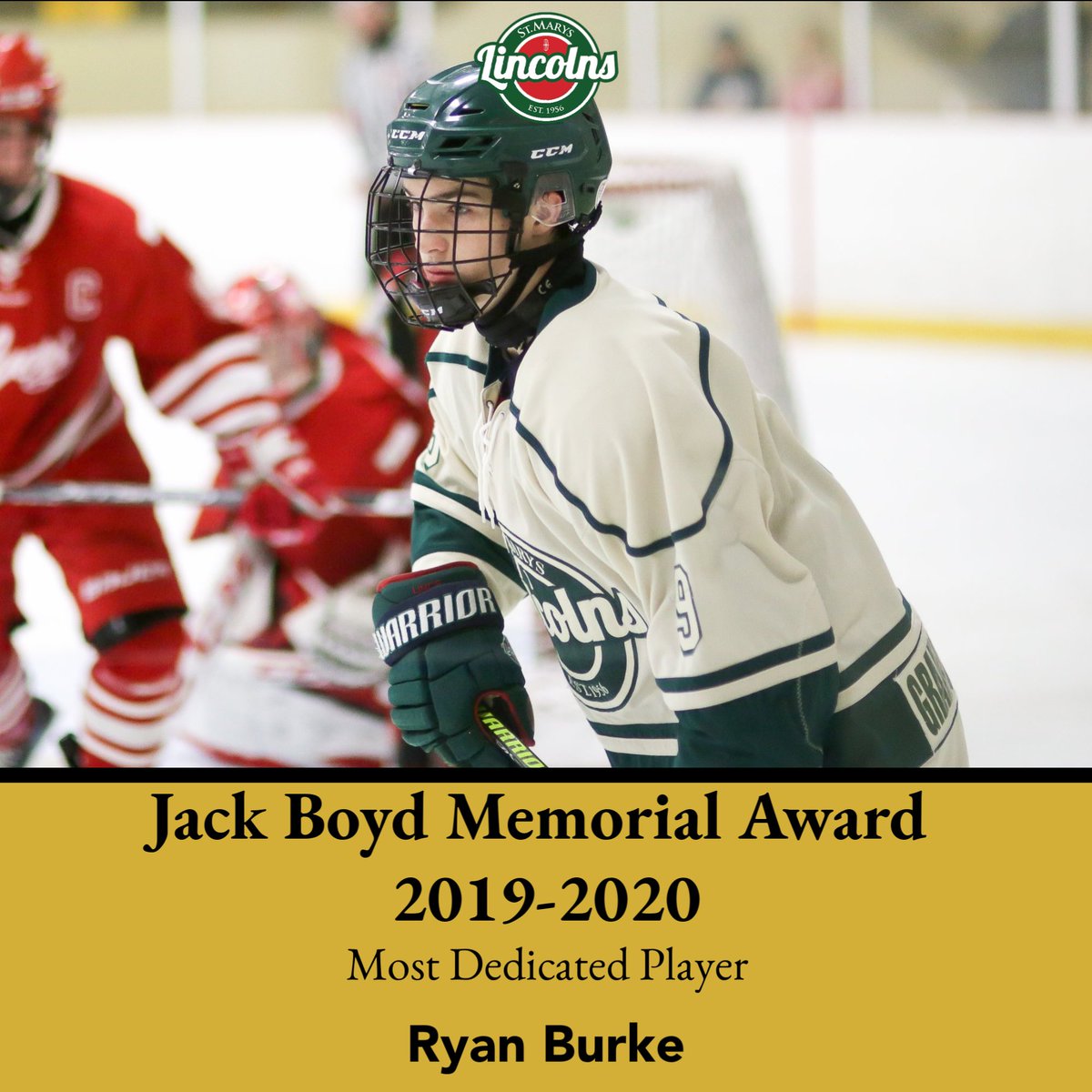 Team Awards - The recipient of the Jack Boyd Memorial Award as the Most Dedicated Player is Ryan Burke! Congrats <a href="/Ryanburkee9/">ryan burke</a>