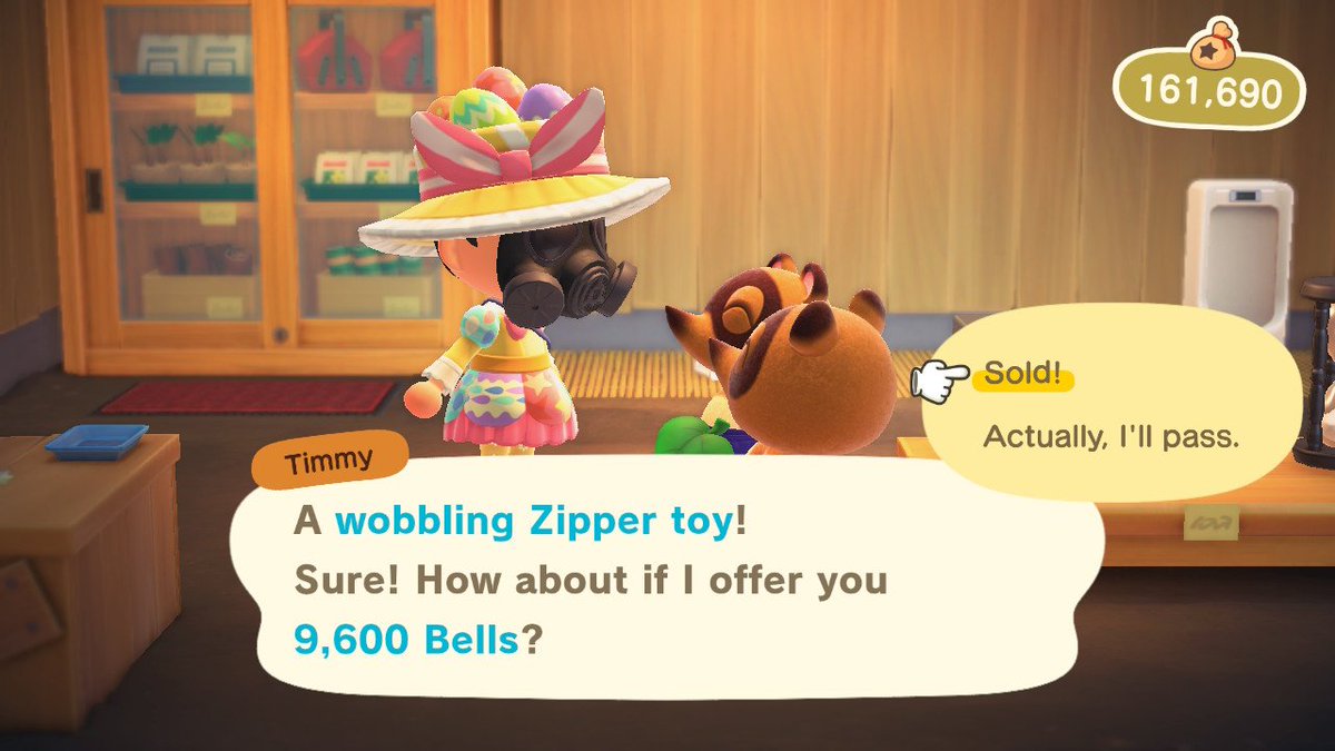 For whatever reason this seems like a difficult concept for people to grasp or communicate: stuff like zipper bobbleheads sell for a lot because ***ALL DIY ITEMS sell for 2x their raw material sell prices*** Bobblehead costs 24 eggs, so 24*(2*200) = 9600, it's not special.