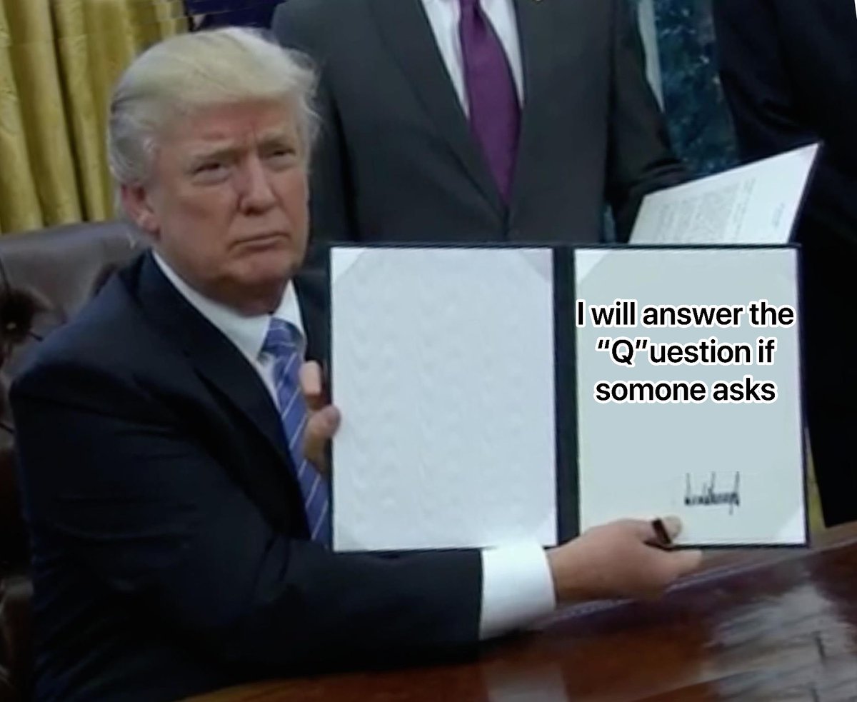 AskTheQue's tweet photo. Who is going to ask it?? #AskTheQuestion #AskThePresident #WhoIsQ #IsQReal #WWG1WGAWORLDWIDE https://t.co/piAHIBXfxx