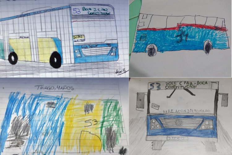 colectibondi's tweet photo. #DesdeMiColectivo: Los dibujos que compartieron los chicos en la iniciativa de la Línea 53 https://t.co/rflxpygnQK @Linea53Oficial https://t.co/0mW2mACk7H