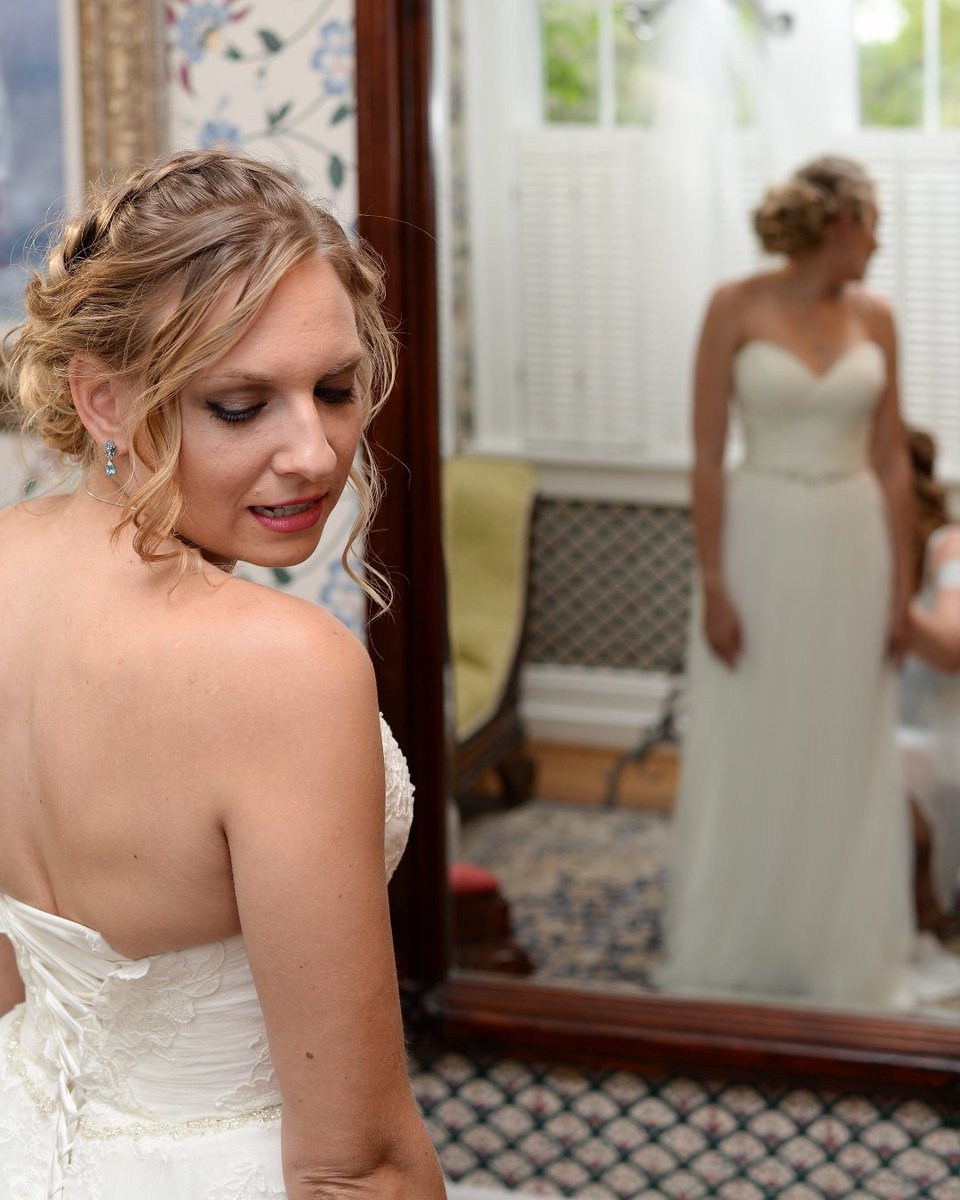 The moment the bride sees herself in her dress for the first time; carefully examining every detail, gently pressing her hands on the fabric of her wedding dress just to make sure this is real. 
Zoom consultations available ❤
asaweddings.com