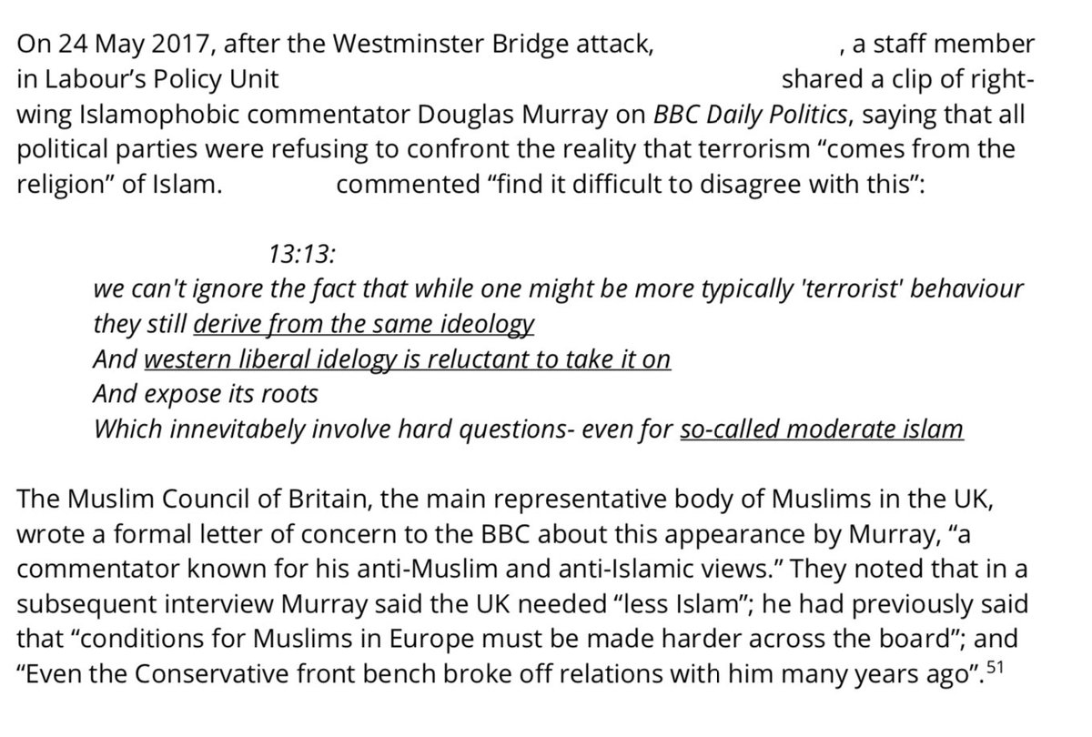 There appear to be a number of ignored cases of Islamophobia in the Labour Party that have been made public.It is important that confidence can be provided that these - like complaints of all types - have been (or will be) treated with the seriousness they deserve.