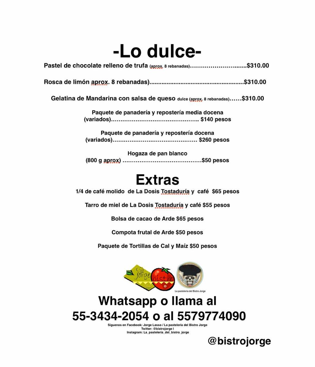 _SemillasdeVida's tweet photo. Si vives en la #CDMX @bistrojorge te lleva pan hecho con masa madre, panadería, ensaladas, guisos y pastas hasta tu casa 🏠🍽🍮🍝🥗
#ConsumeLocal 
#QuedateEnCasa https://t.co/NWZ9jZvoAx