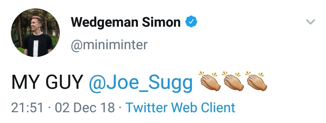 Simon was once again a proud friend after Joe got his first 10's