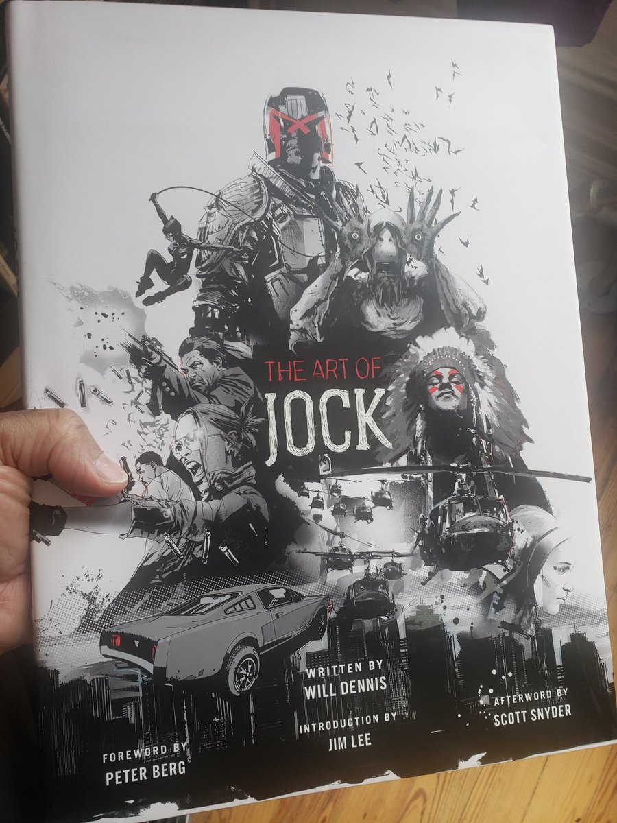 A quick thread on back issues, ennui regarding characters, and helping out your local comic shop during these perilous times. So my favorite art book based on a comics artist is THE ART OF JOCK published by  @insighteditions