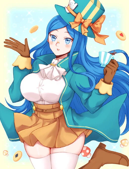 Finally got to draw mad hatter mugi ?? 