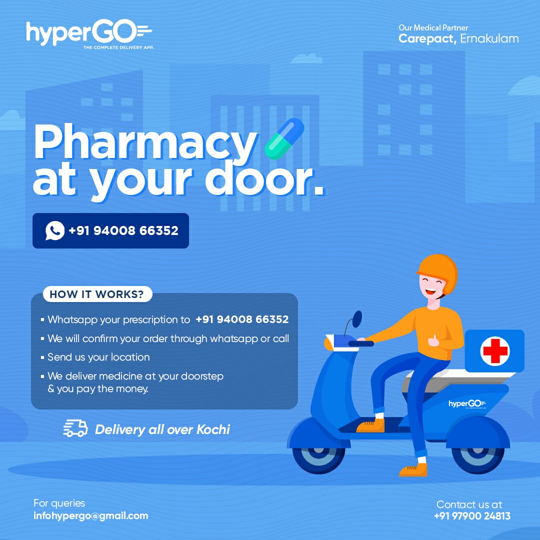 hypergo_'s tweet image. Get medicine at your door step from your nearest favourite store