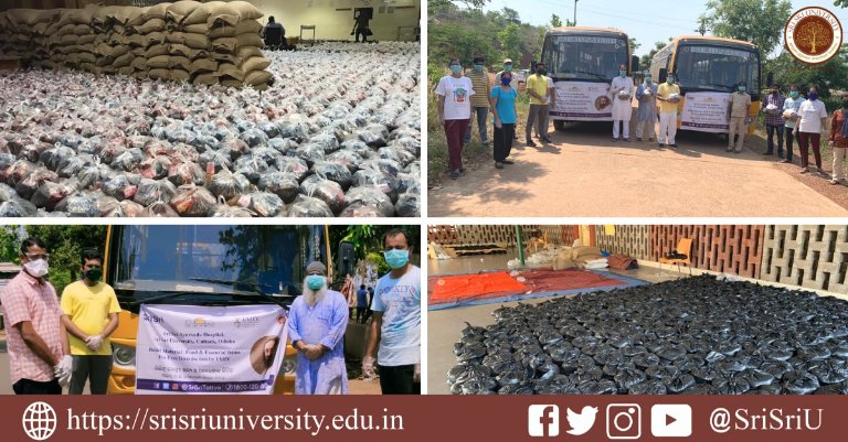 SriSriU's tweet image. In this prevailing #Covid19 pandemic, we express our deep gratitude to IAHV, the DM and DCP Cuttack for their support. This is an opportunity to work selflessly while restoring faith in humanity.

#StayHomeStaySafe #Covid19India