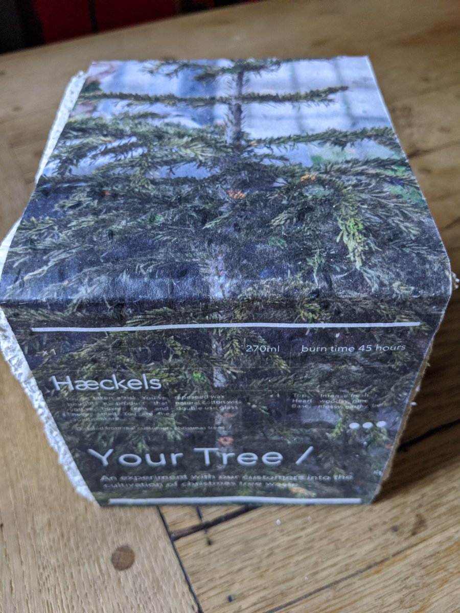 peterdav2000's tweet photo. My #christmastree #candle has arrived from @haeckels_ Can't wait to try it! #yourtree #madeinmargate #margate https://t.co/dJRkhvblGh