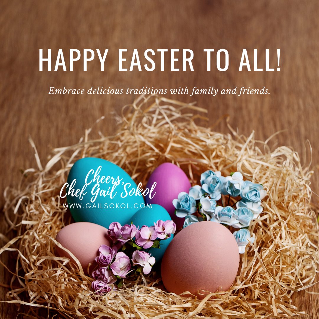 Wishing you much joy, faith, and love as you celebrate this Holy Day. 
-Chef Gail Sokol
gailsokol.com
#Easter #EasterBaking #bakingwithsuccess #baking #foodie