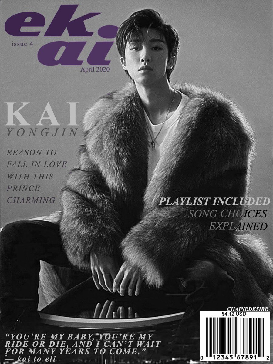 Kai stuns on the cover of Ekai Mag.