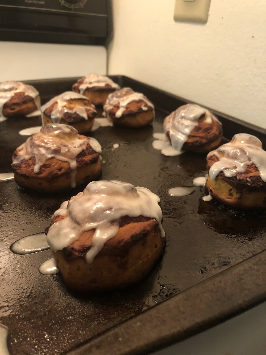 Started off our quarantine Easter with a tiny Easter Basket for him and some cinnamon rolls. Normally people eat Easter dinner at 2pm. We’re just getting started. (View my Easter story in my Stellar story later tonight)
