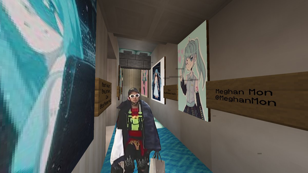 mirdalan's tweet photo. mikuela corridor (don't ask me why I did this) #NetherMeant https://t.co/Agr4C8nJSh