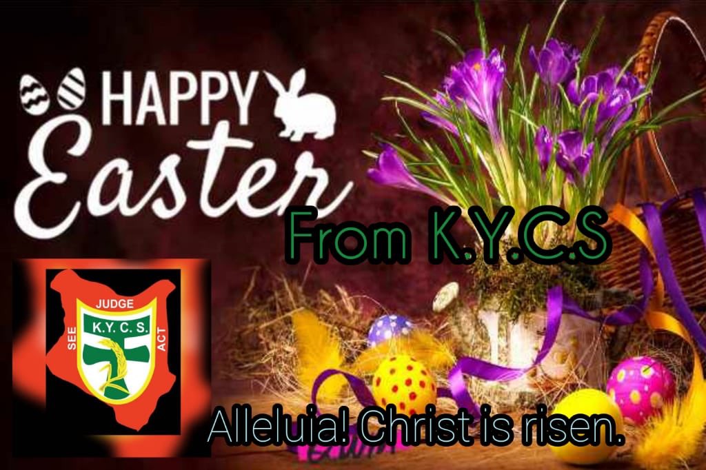 KenyaKYCS's tweet photo. KYCS wishes you a lovely Easter period. Let’s extend the love of Christ to others by staying safe, ensuring proper hygiene and helping our brothers and sisters in distress during this hard time. Happy Easter. https://t.co/Lmd6XcJuW7