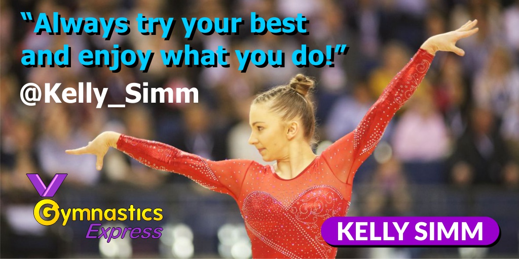 GymXpress's tweet photo. "Always try your best and enjoy what you do" https://t.co/bpdSfMqyJE @Kelly_Simm #gymnasticslife #gymnastics #TeamGB #KellySimm https://t.co/jwsNUkar2q
